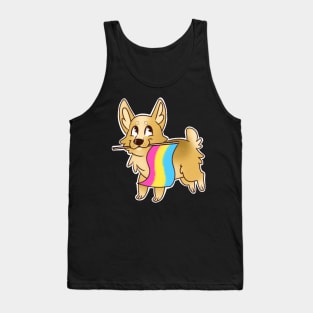 Corgi pansexual pride Tank Top